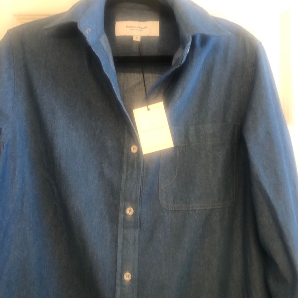 Dark Wash Denim Dress NWTGS. Size Small - Picture 8 of 11